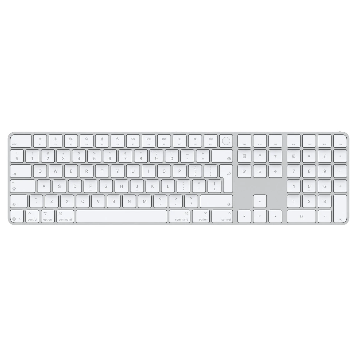Original Used Apple Magic Keyboard with Touch ID and Numeric Keypad (USB-C, 2024) | Wireless Full-Size Bluetooth Keyboard for Apple Silicon Macs